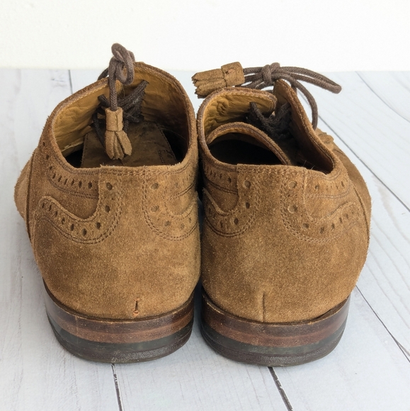 Gucci • Suede Oxford Flats Shoes - Picture 6 of 12